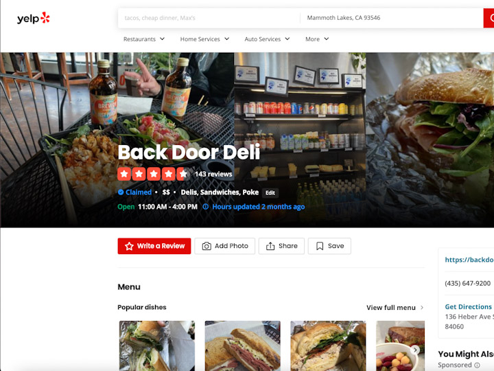 Things To Do Back Door Deli